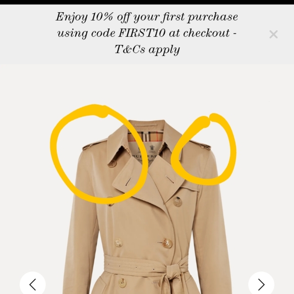 Vintage Burberry Women's small trench coat - Picture 4 of 4